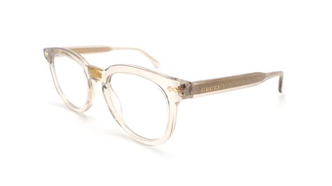 gucci white glasses|clear frame Gucci glasses.